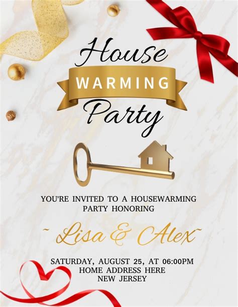 Housewarming Party Invitation Template Design Postermywall