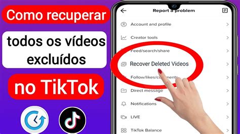 Como recuperar meus vídeos excluídos do Tiktok novo processo 2023