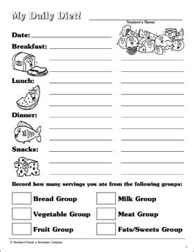 food groups  kids printable worksheets  kindergarten