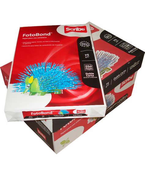 Caja De Papel Bond Fotobond Doble Carta Grs C Distribuidora