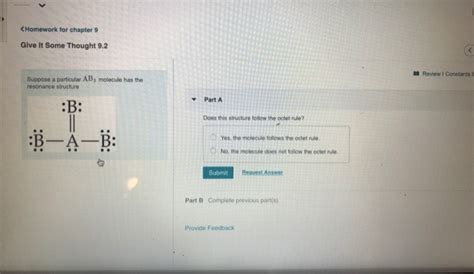 Solved Suppose A Particular Ab3 Molecule Has The Resonance