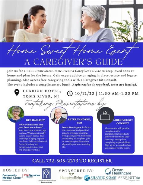 Home Sweet Home Event A Caregiver S Guide Ocean County Tourism