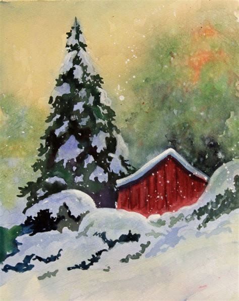 2014-01-01 09.31.20 | Christmas paintings, Christmas watercolor, Winter ...