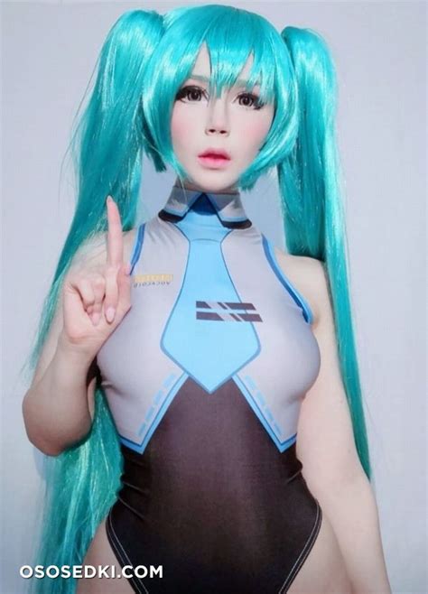 Oichi Hatsune Miku Vocaloid Bodysuit Naked Cosplay Asian 11 Photos