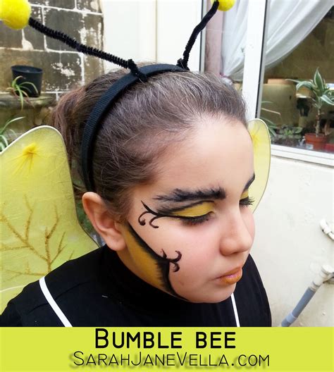 Halloween makeup pretty, Halloween costumes makeup, Bee makeup