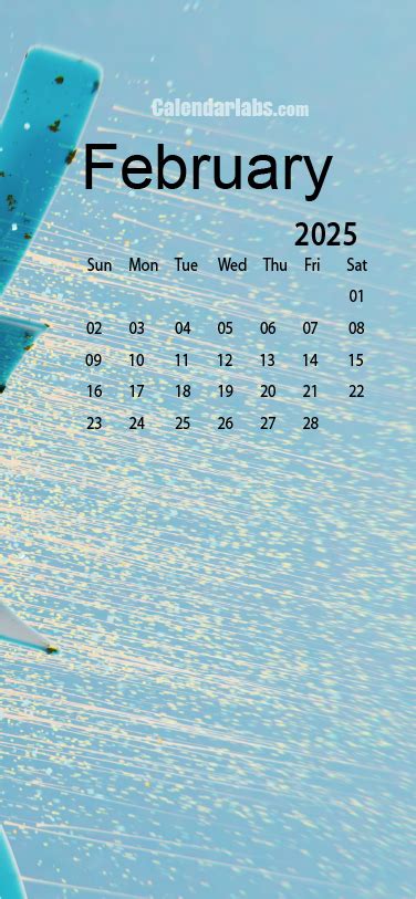 February 2025 Desktop Wallpaper Calendar - CalendarLabs