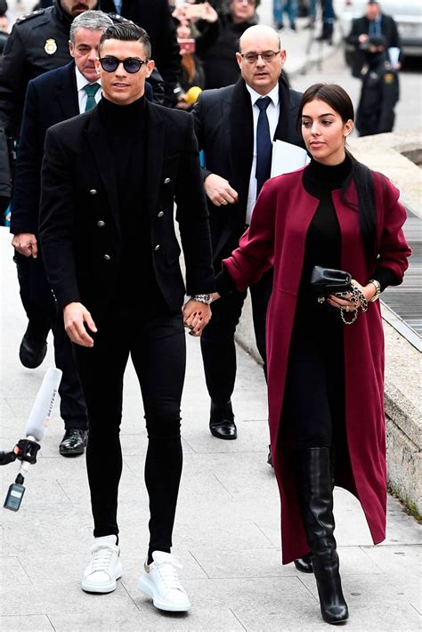 GEORGINA RODRIGUEZ and Cristiano Ronaldo at Court in Madrid 01/22/2019 ...