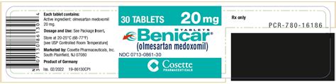 Benicar Olmesartan Medoxomil Tablet Film Coated