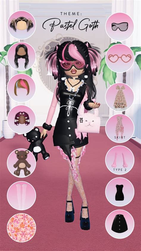 Dress To Impress Pastel Goth Theme In Dress To Impress Pastel