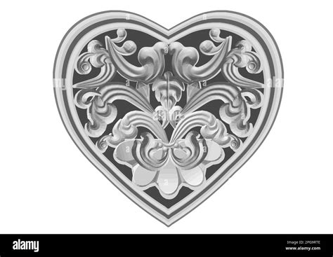 Stone Heart Abstract Vector Illustration Isolated On White Background Stock Vector Image And Art