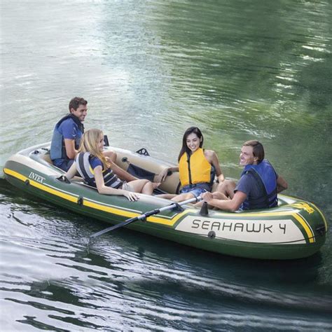 Надувная лодка INTEX 68351 SeaHawk 400-Set 351*145*48 см, насос и весла ...