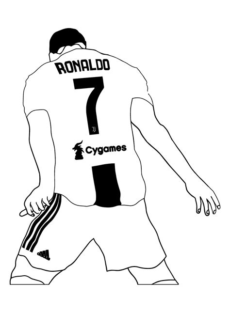 Coloring Pages Of Cristiano Ronaldo - 7