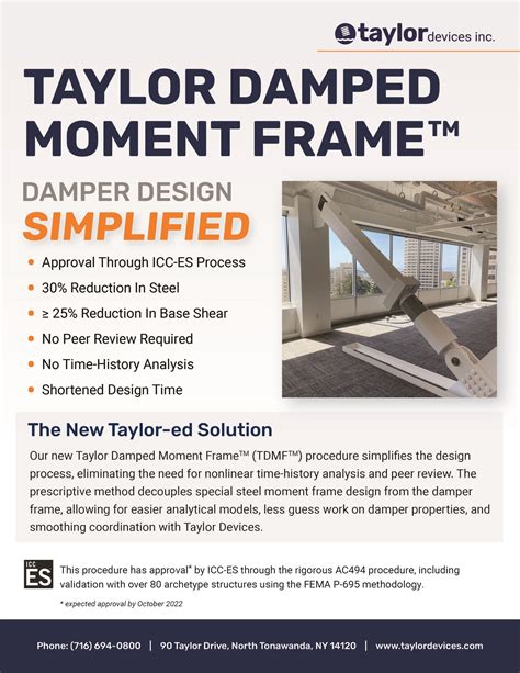 Taylor Damped Moment Frame™ Taylor Devices Inc