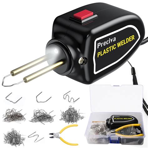 Portable Plastic Welding Kits Shapes Pcs Hot Staples Preciva W Mini Plastic Repair Kit
