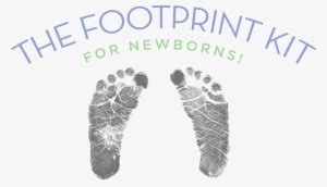 Footprints Newborn Set Baby Footprint Black White 1024x1024 PNG