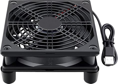 Amazon Newhail Quiet Mm Router Fan Cooler With L M H Degree