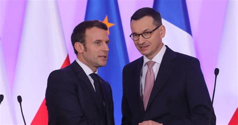 Macron Przyjmie W Poniedzia Ek Morawieckiego Rmf