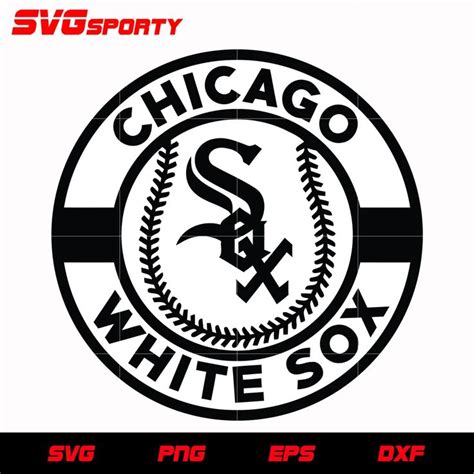 Chicago White Sox Cirlce Logo 4 Svg Mlb Svg Eps Dxf Png Digital