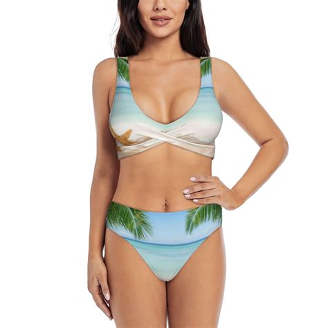 Balery Starfish In Beach Women S Bikini Set Sexy Two Piece Swimsuit