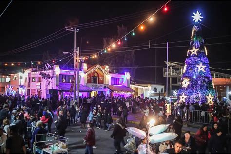 Encienden árboles de navidad en Mineral de la Reforma