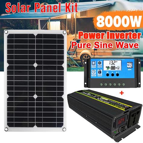 Solar Panel Kit 4000w60008000w Pure Sine Wave Power Inverter Home Solar Power Generation