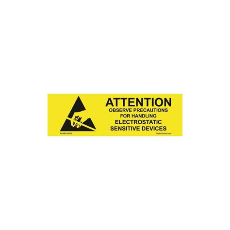 Static Warning Labels Esd Safe Labels Signs Page