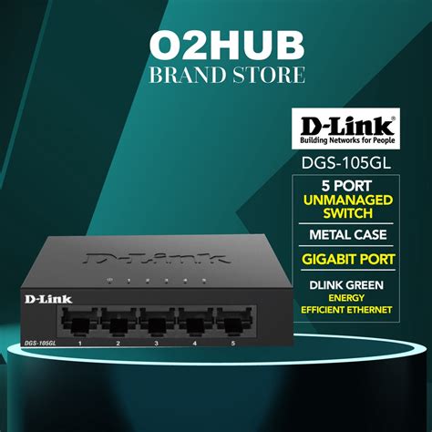 D LINK DGS 105GL Port Gigabit LAN Desktop Unmanaged Network Switch In