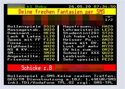 Videotext Was Wurde Aus Sex Werbung Im Teletext DER SPIEGEL