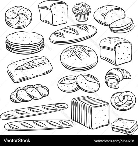 Bakery Seamless Pattern Royalty Free Vector Image