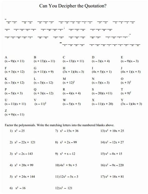 Factor Polynomials By Grouping Worksheets