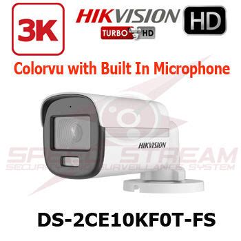 Hikvision DS 2CE10KF0T FS 3K 5MP Colorvu Audio Bullet Outdoor Lazada PH