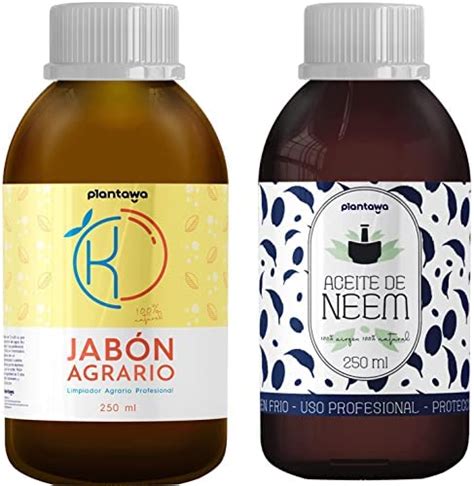 Pack Ahorro Jabón Potásico y Aceite de Neem para Plantas 2X250 ML