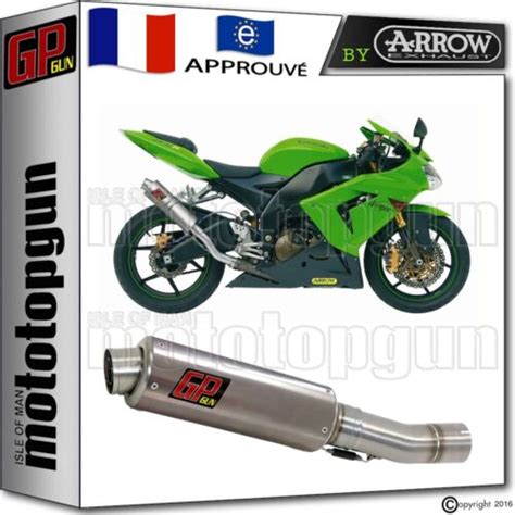 Pot D Echappement Gp Gun By Arrow Acier Kawasaki Zx R