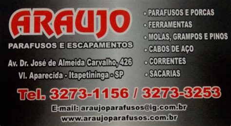 Araujo Parafusos - Araujo Parafusos Escapamentos