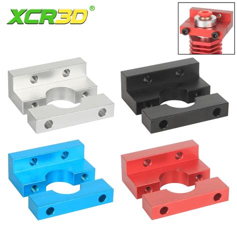 Xcr v6 hotend bloco fixo e3d v6 volcano suporte para acessórios da