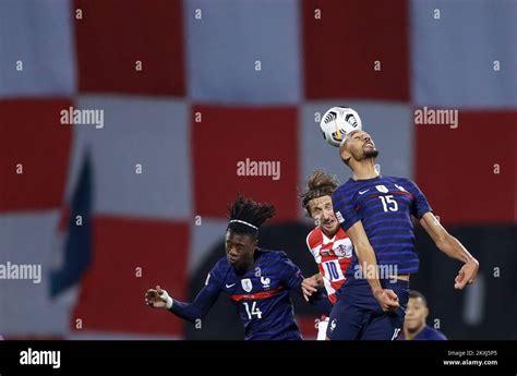 Eduardo Camavinga Et Steven Nzonzi De France Et Luka Modric De Croatie