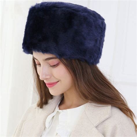 Chapeau Toque Fourrure Femme Bonnet Russe