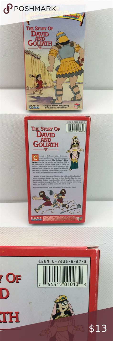 Vhs The Beginners Bible The Story Of David And Goliath Animated Kathie