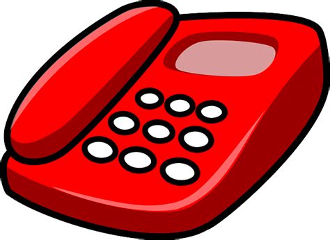 Telefon Rot Telekommunikation Kostenlose Vektorgrafik Auf Pixabay