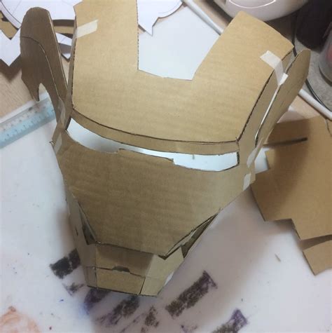 Iron Man Helmet Template Cardboard