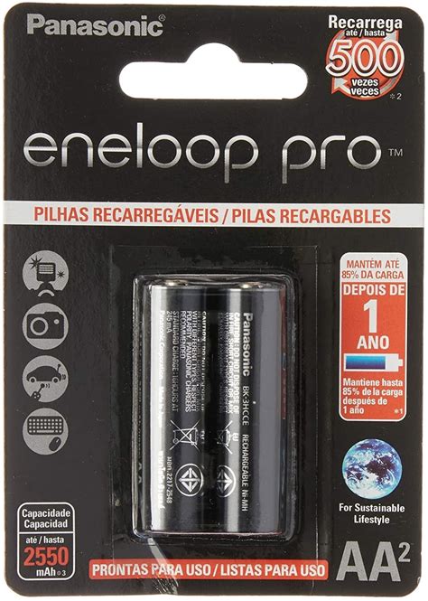 Pilha Aa Panasonic Eneloop Pro 2550mah 2 Unidades Angel Foto