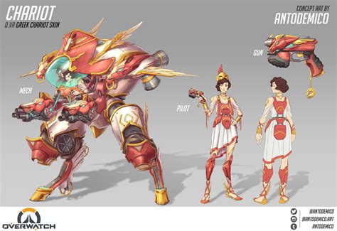 Overwatch Chariot D Va Skin Concept Antonio Demico Overwatch Robot