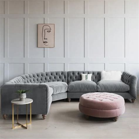 Round Chesterfield Corner Sofa Lavish Furniture