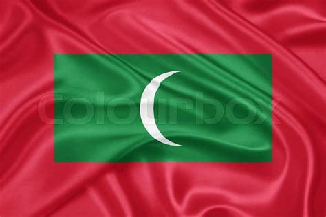 Flag Of The Maldives Stock Image Colourbox