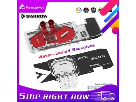 Barrow Msi 3080 3090 Water Block Backplane Block For Msi Rtx3090 3080 Ventus 3x Oc Active