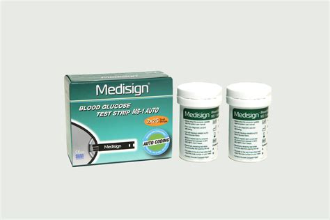 Blood Glucose Test Strips MS-1 (2 x 25) - Medisign - Medisign