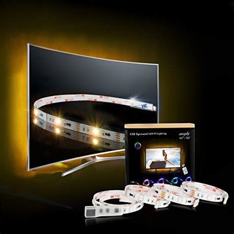 HOMINA Led Strip Lights 16 4ft 5m 150 RGB LEDs For 60 100in TV USB