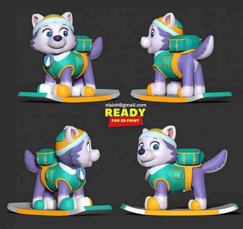 Everest Paw Patrol Fanart 3D Model By Sinh Nguyen