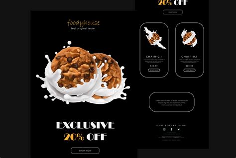 Responsive email template design on Behance