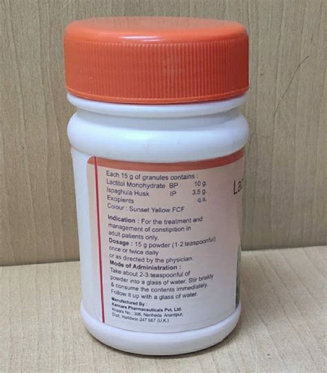 Powder Isabgol Husk With Lactitol Packaging Type Bottle Grade